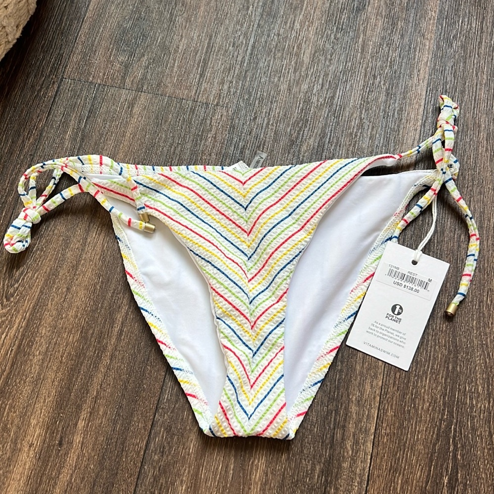 Vitamin A Stripped Bikini Bottom